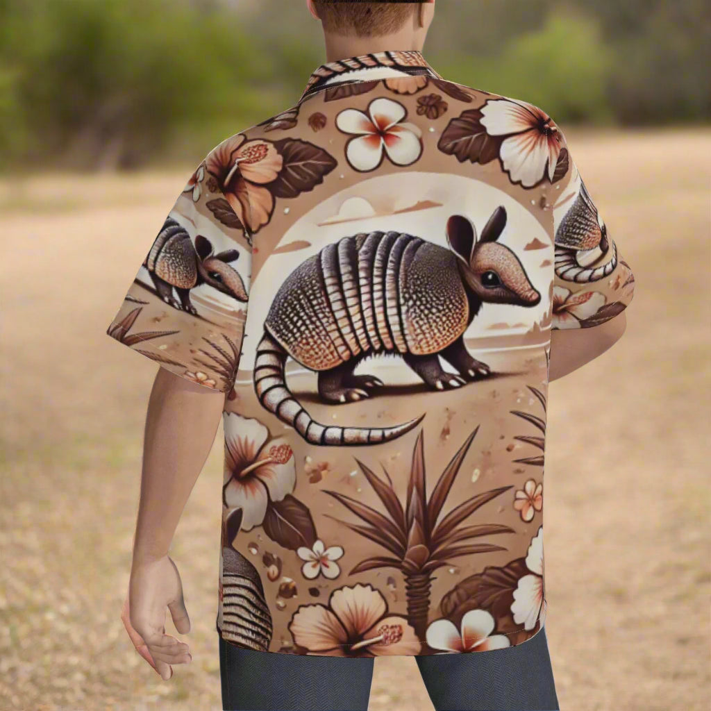 Armadillo Hawaiian Shirt Reverse