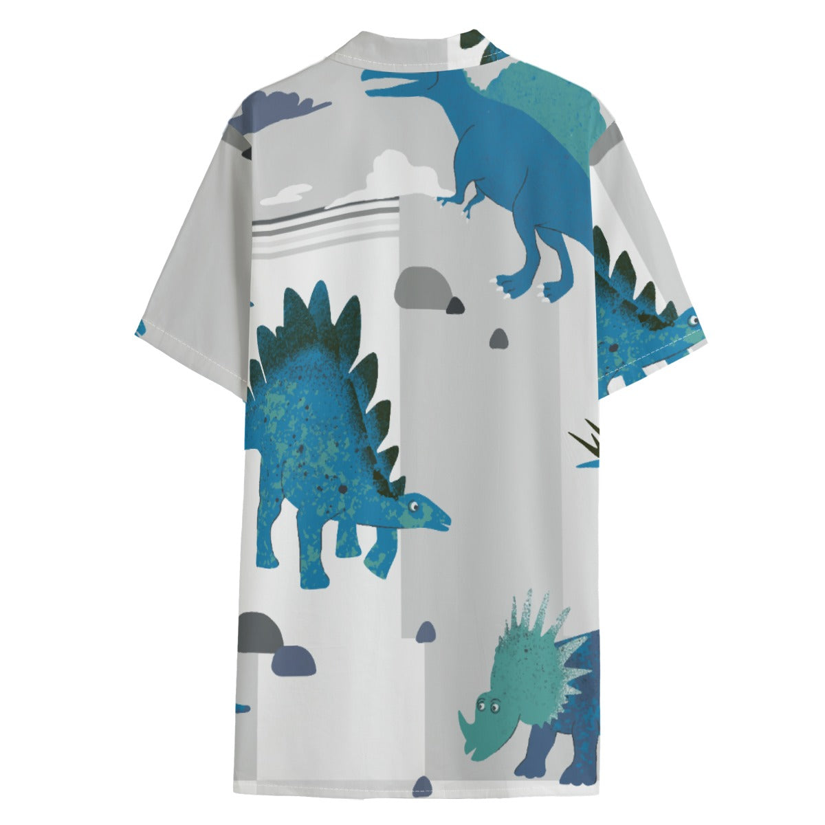 Stegosaurus Hawaiian Shirt Cotton