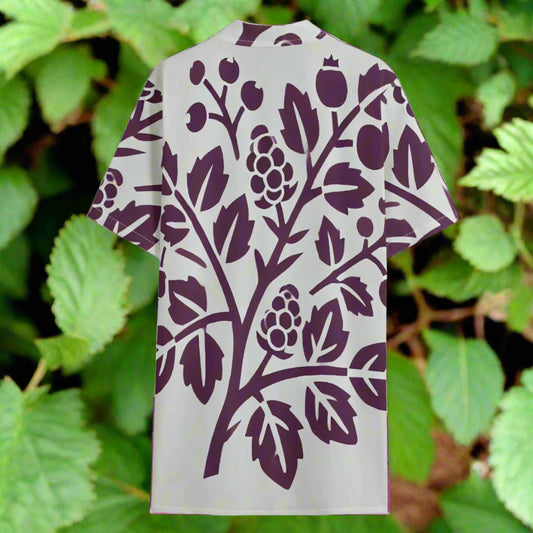 Blackberry Hawaiian Shirt Aloha Hawaiians Hawaiian Shirt Back